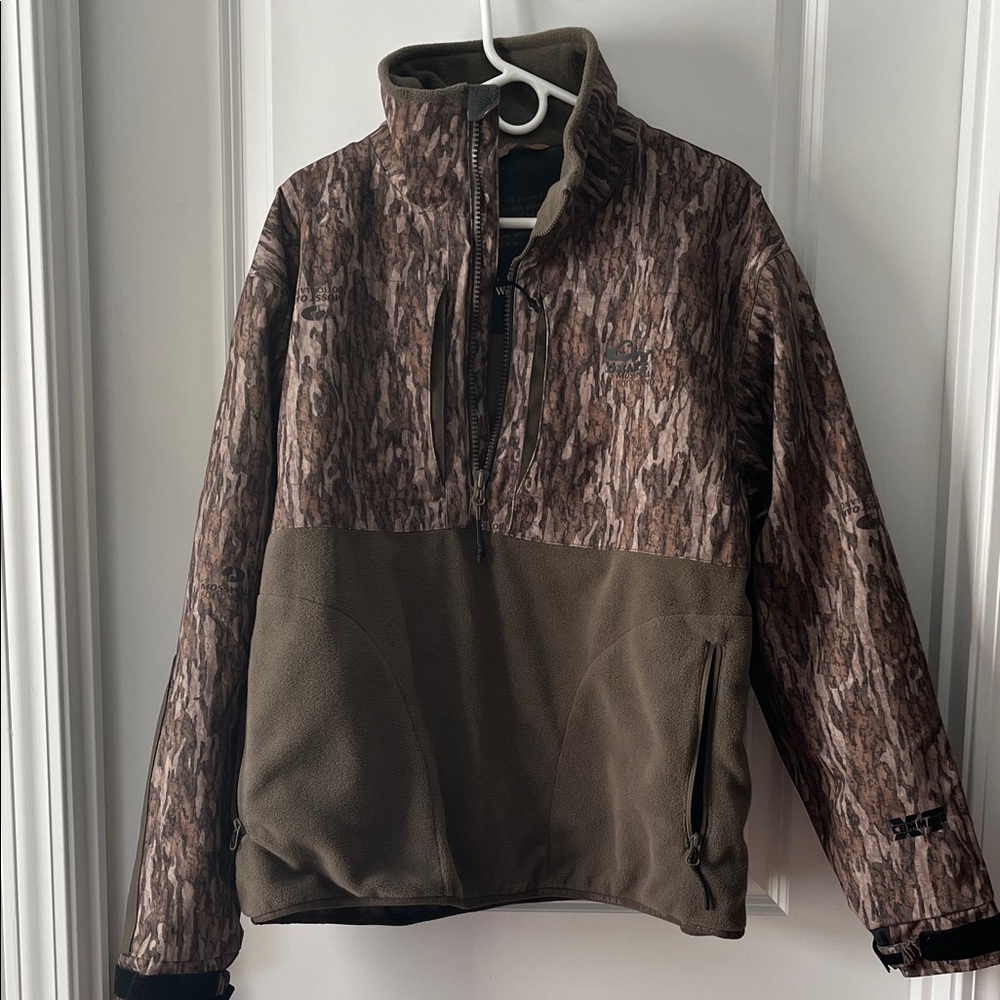 Drake half zip XT command jacket mossy oak bottomland L